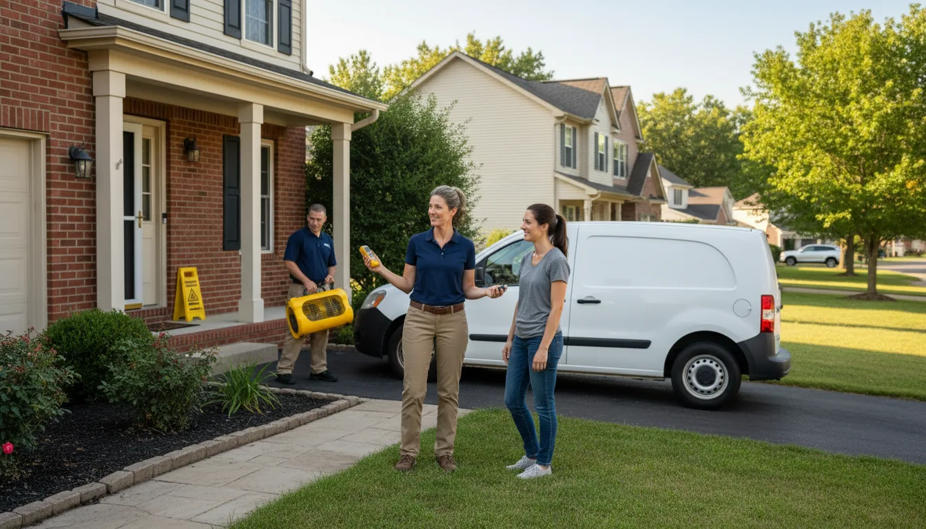 Residential water damage restoration in Enterprise, MS